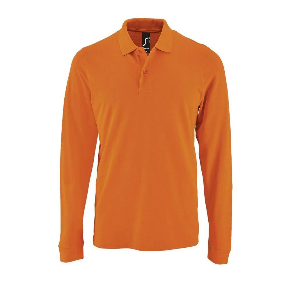 SOL'S 02087 Perfect Polo Lange Mouwen Heren – Oranje