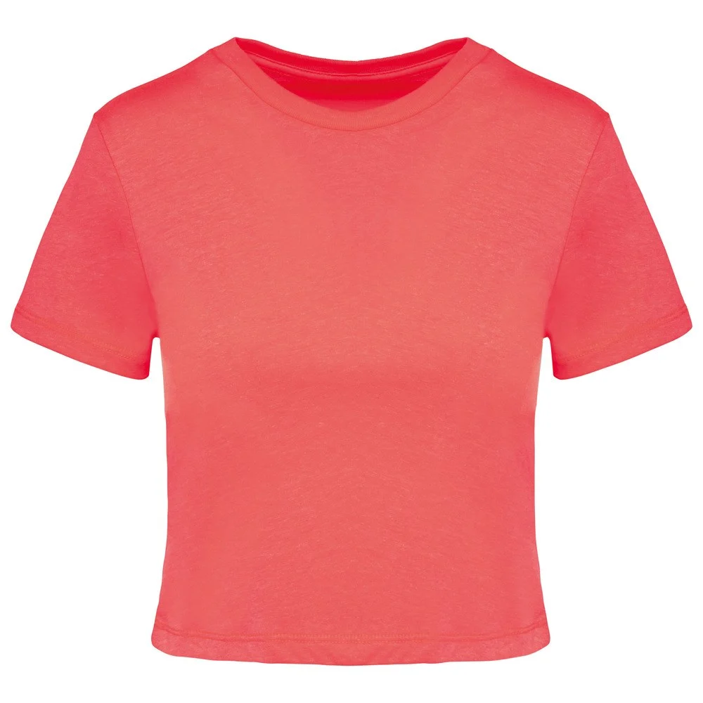 Proact PA4022 Tri-Blend Croptop Dames – Koraal