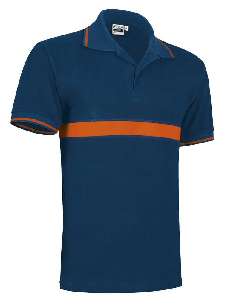 Valento POVASEC Server Polo – orion navy blue-party orange