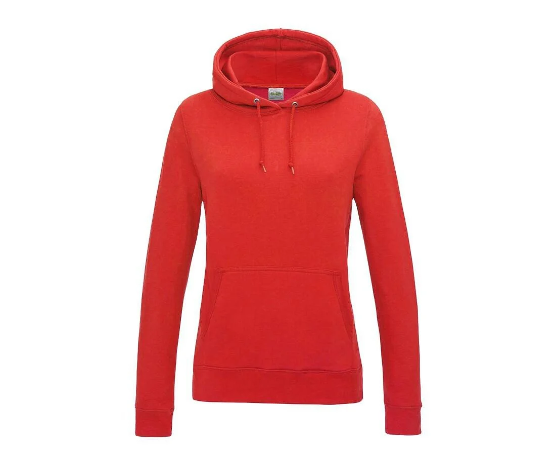 AWDIS JH01F Women's College Hoodie – Fire Red