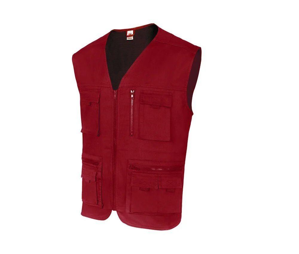 Velilla V15901 Multi-pocket Bodywarmer Heren – Red