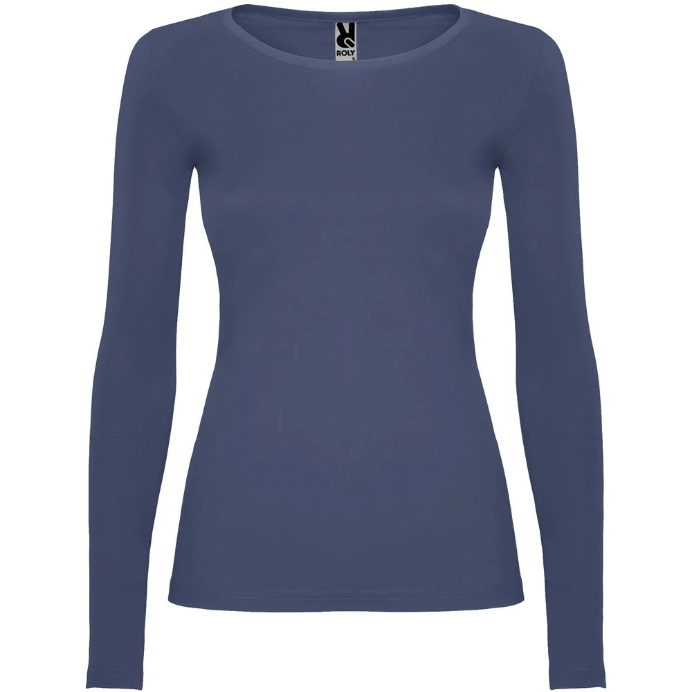 Roly CA1218 Extreme T-shirt Lange Mouwen Dames – Denimblauw