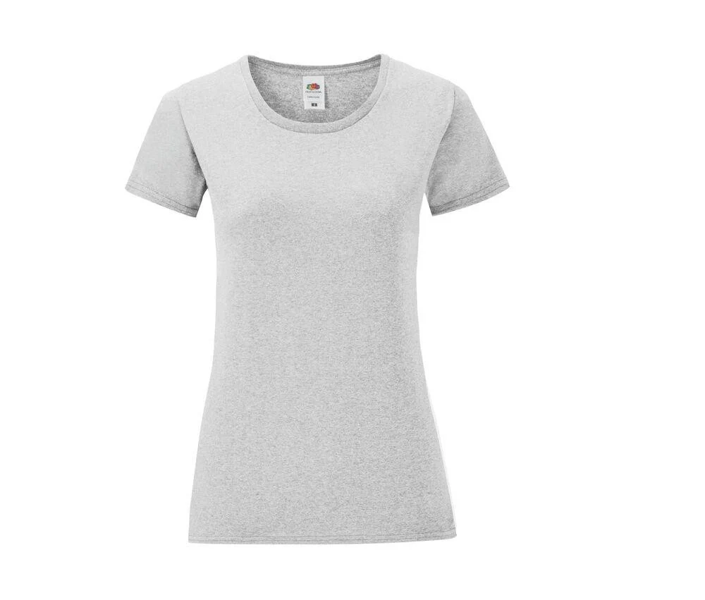Fruit of the Loom SC151 Iconic T-shirt Dames – Heather Grey