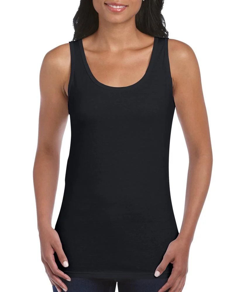 Gildan GN642 Softstyle Tanktop Dames – Black