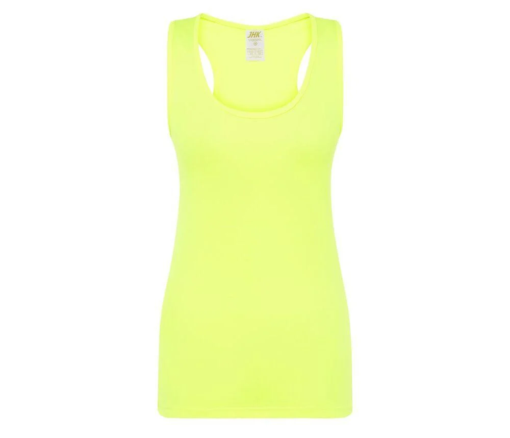 JHK JK904 Aruba Sporttanktop Dames – Gold Fluor