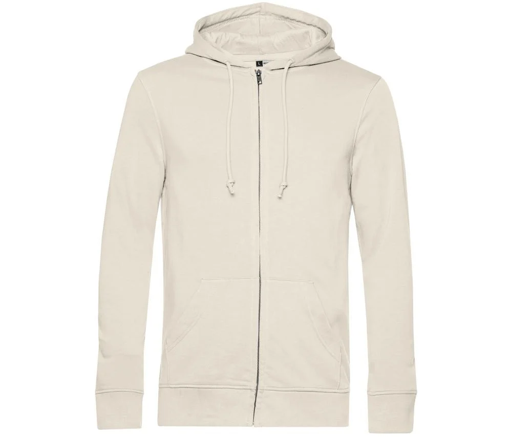 B&C BCU35B Biologische Ritshoodie – Off White