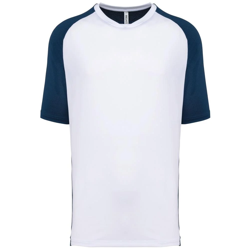 Proact PA4030 Sport Tweekleurig Raglan T-shirt Heren – Sportief marine/wit