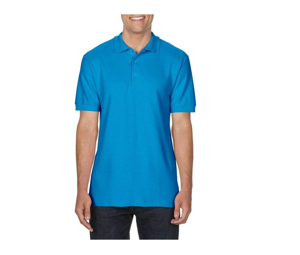 Gildan GN858 Premium Katoenen Dubbele Piqué Polo – Sapphire