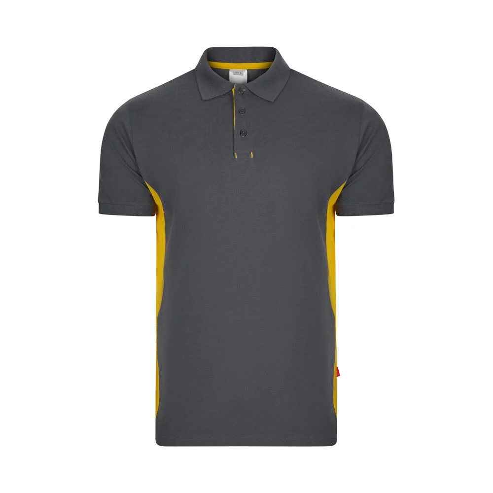 Velilla 36039 Tweekleurig Polo – Grijs/Geel