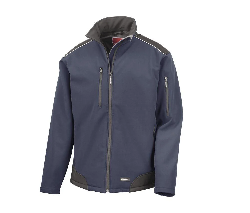 Result RS124 Softshell Jas Heren – Navy / Noir