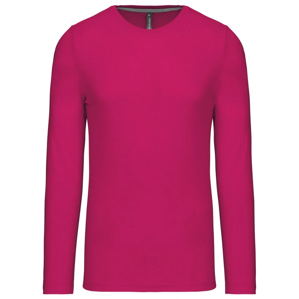 Kariban K359 T-shirt Lange Mouwen Heren – Fuchsia