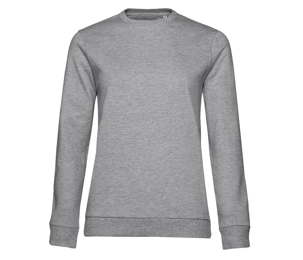 B&C BCW02W Sweater Dames – Heather Grey