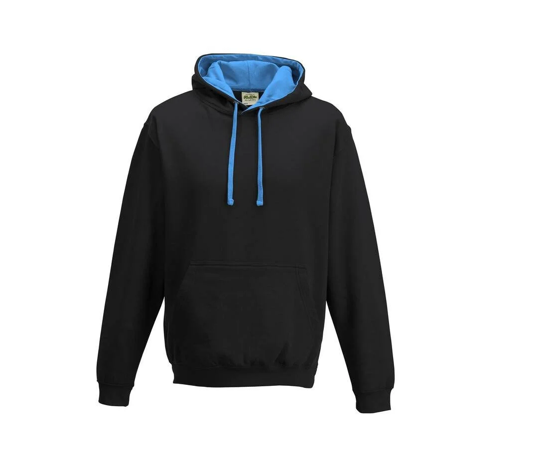 AWDIS JH003 Varsity Hoodie – Jet Black/Sapphire
