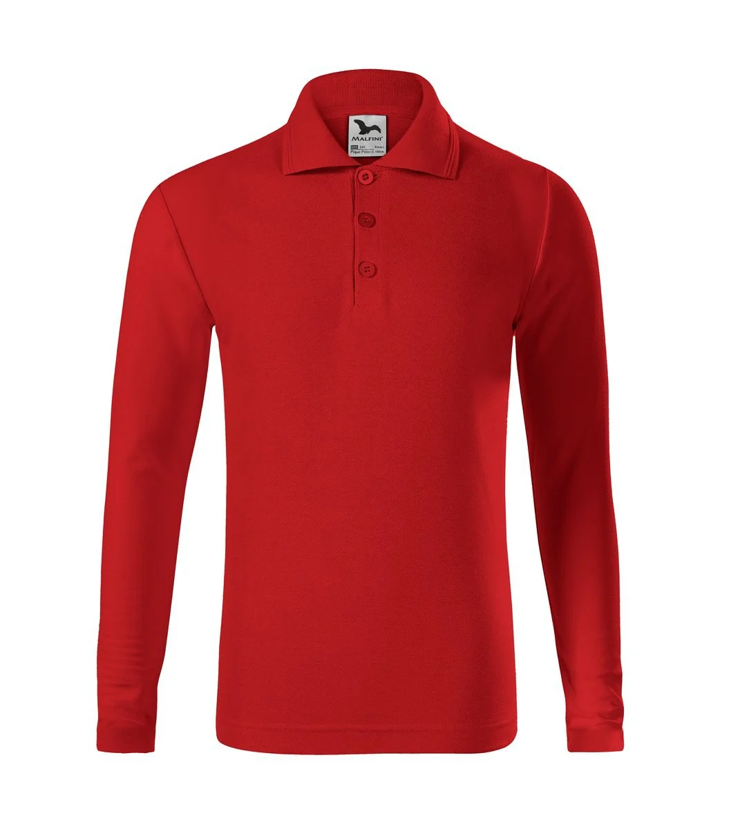 Malfini 241 Polo Lange Mouwen – Rood