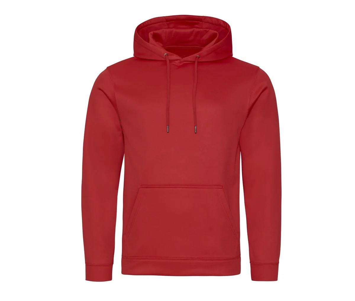 AWDIS JH006 Sports Polyester Hoodie – Fire Red