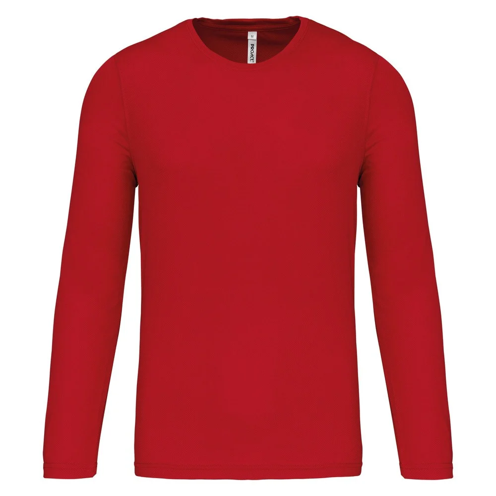 Proact PA443 Sport T-shirt Lange Mouwen Heren – Rood