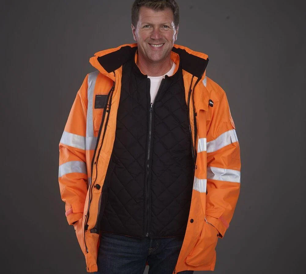 Yoko YK309 Fontaine Storm Jas Hoge Zichtbaarheid – Hi Vis Orange/Navy