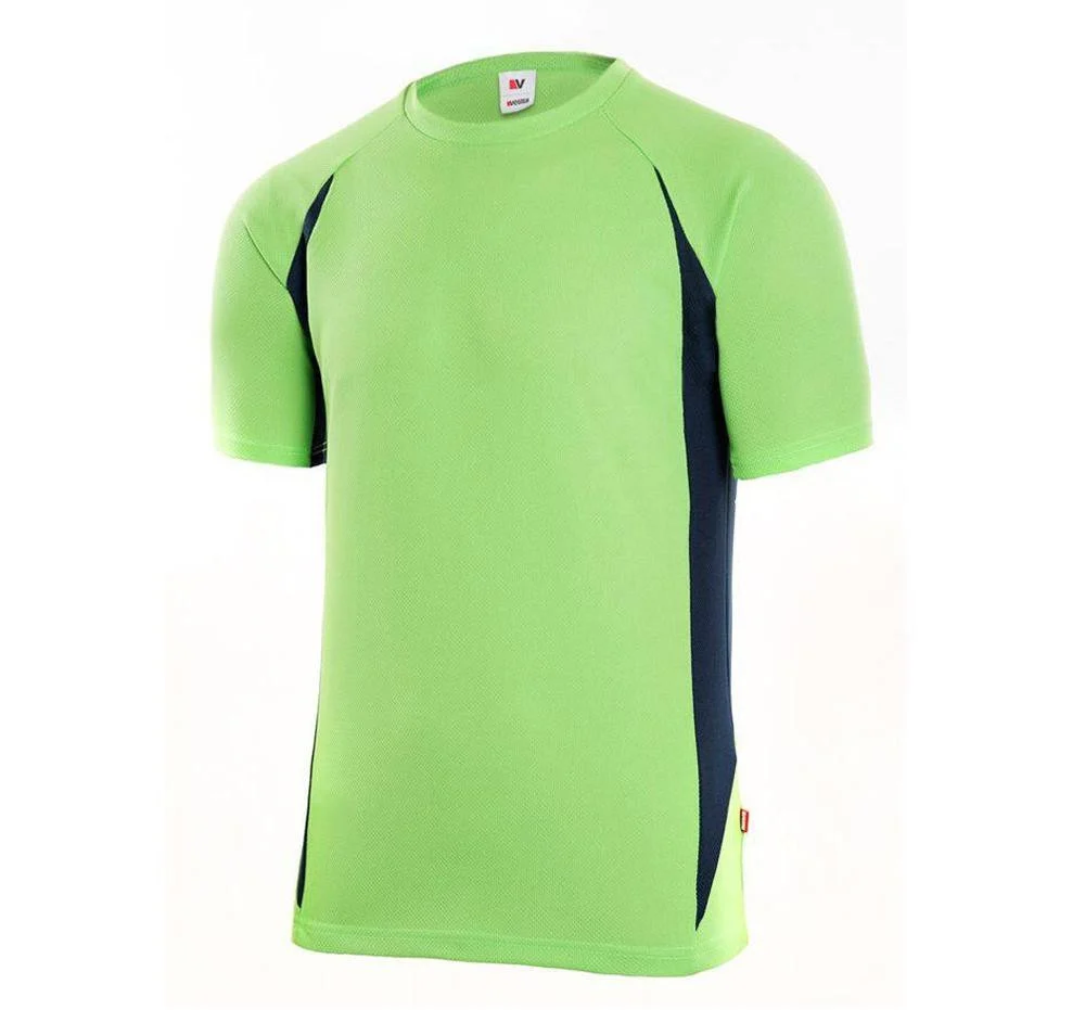 Velilla V5501 Tweekleurig Technisch T-shirt – Lime/ Navy