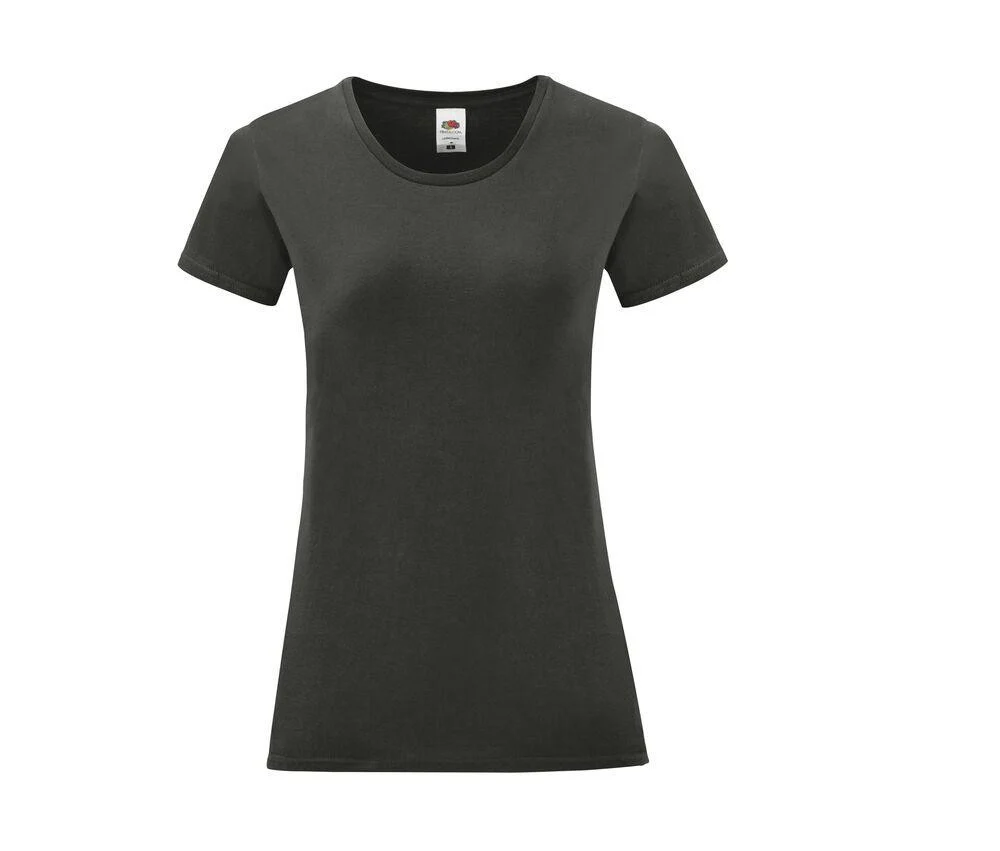 Fruit of the Loom SC151 Iconic T-shirt Dames – Light Graphite