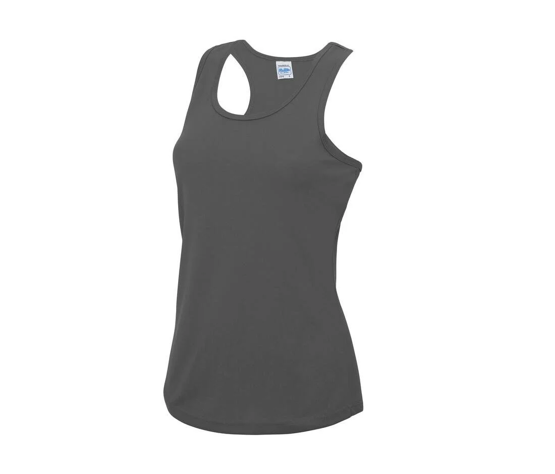 Just Cool JC015 Cool Sporttanktop Dames – Charcoal