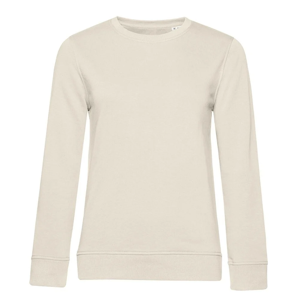 B&C BCW32B Biologische Sweater Dames – Off White