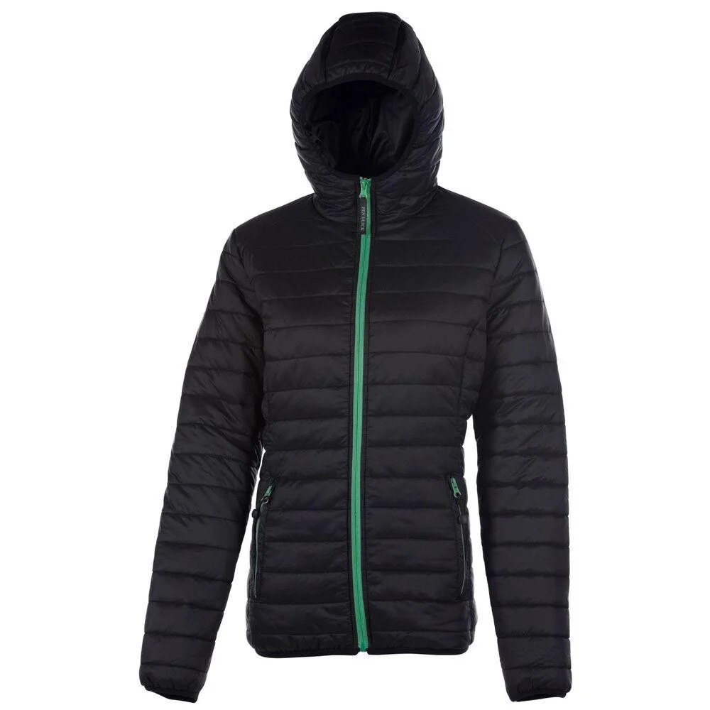 Pen Duick PK761 Pacific Gewatteerde Jas Kinderen – Black/Kelly Green