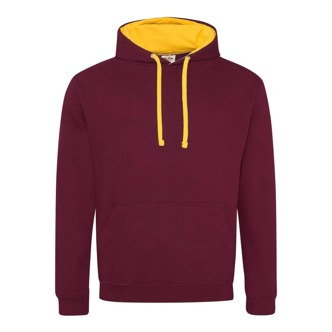 AWDIS JH003 Varsity Hoodie – Burgundy/ Gold
