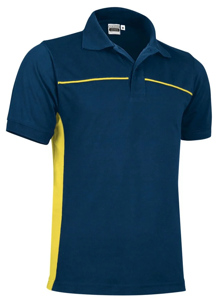 Valento POVATHU Thunder Polo – orion navy blue-lemon yellow