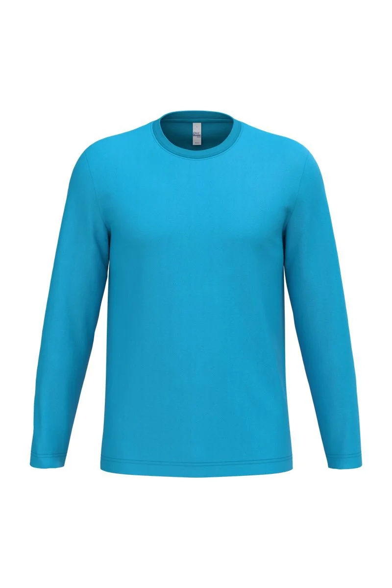 iDeal Basic Brand IB313 T-shirt Lange Mouwen – Ideal Atoll Blue