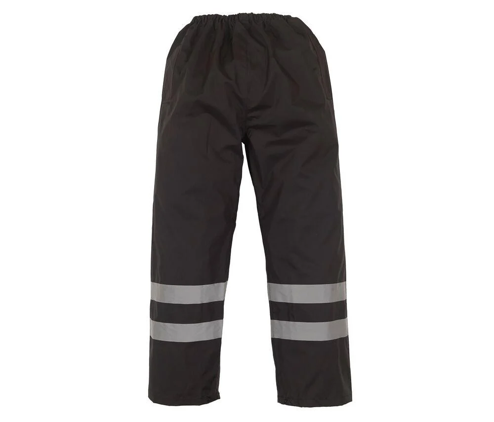 Yoko YK461 Tweekleurige Overbroek Hoge Zichtbaarheid – Black