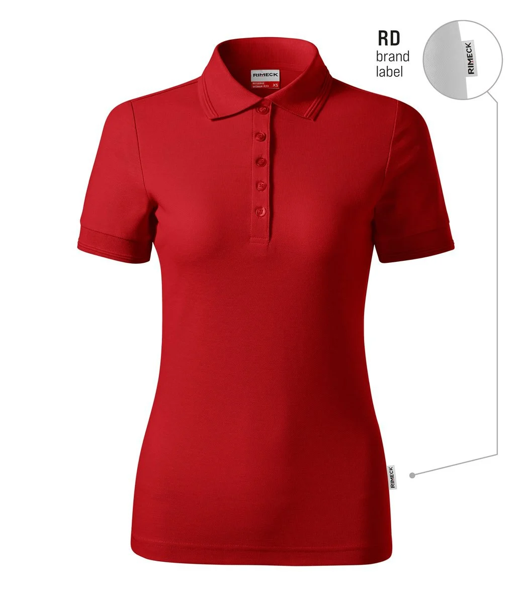 Rimeck R23 Reserve Polo Dames – rood 07 (merklabel)