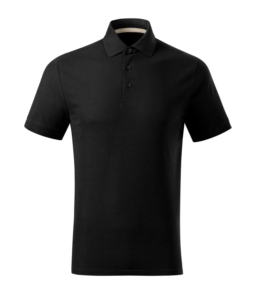 Montparel 234 Biologisch Tweekleurig Polo – Zwart