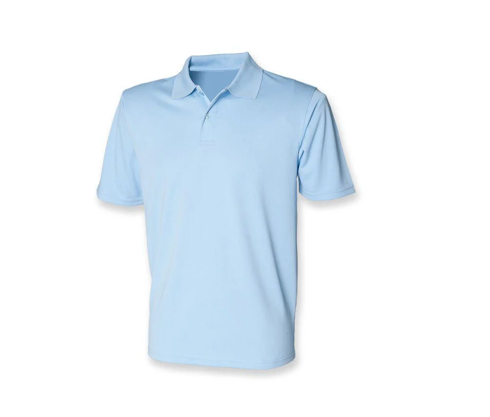 Henbury HY475 Coolplus® Polo – Light Blue