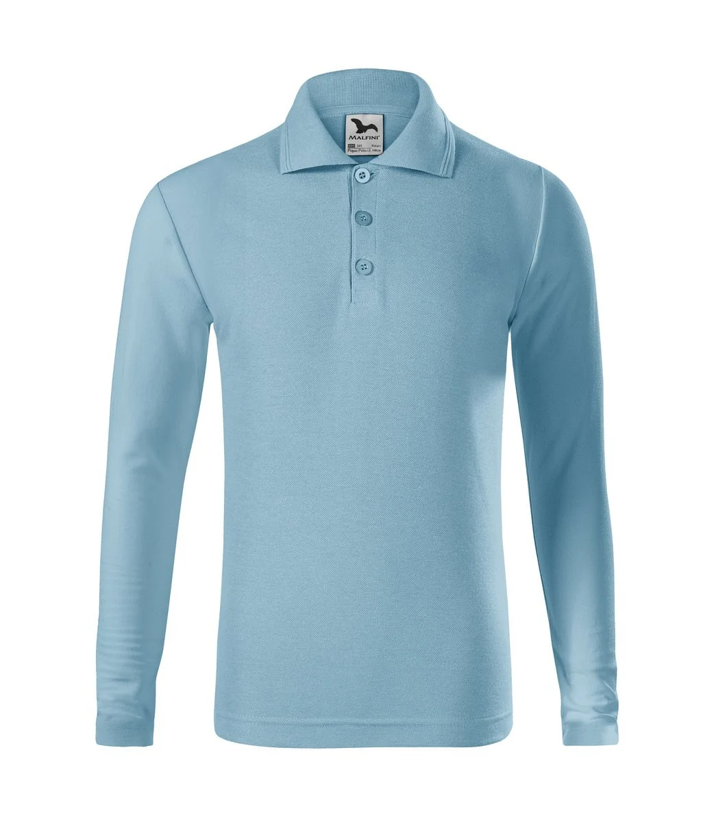 Malfini 241 Polo Lange Mouwen – Hemelsblauw