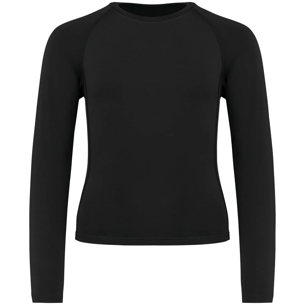Proact PA006 T-shirt Lange Mouwen Kinderen – Zwart/Zwart