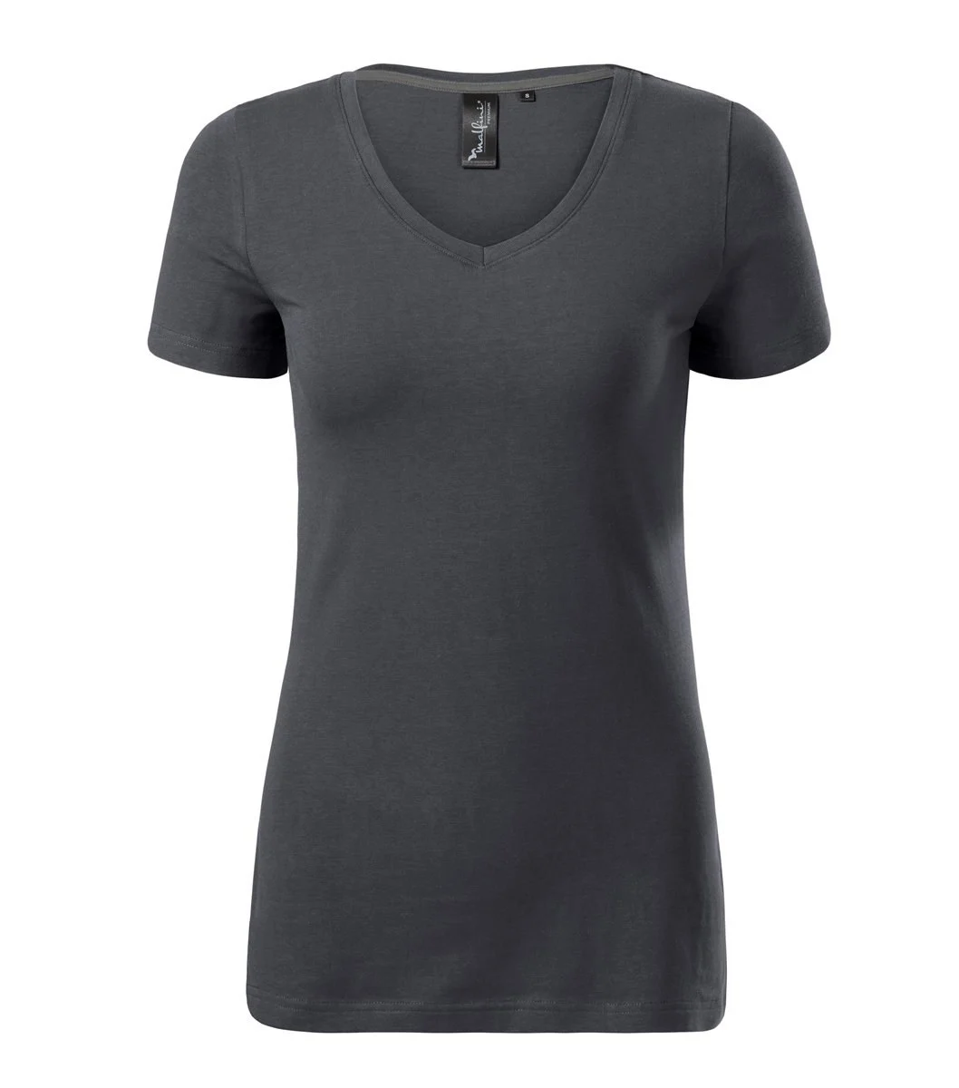 Malfini 701 Stretch T-shirt V-hals – Licht antraciet