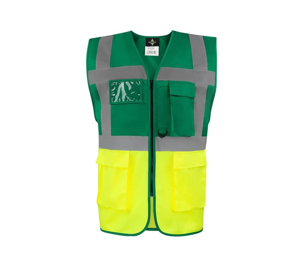 Korntex KX226 Hamburg Veiligheidshesje – Paramedic Green/ Yellow