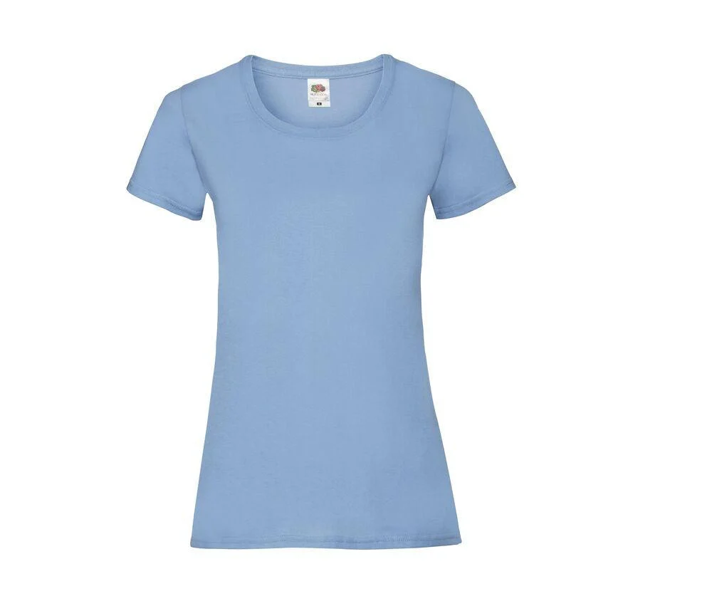 Fruit of the Loom SC600 Valueweight T-shirt Dames – Sky Blue