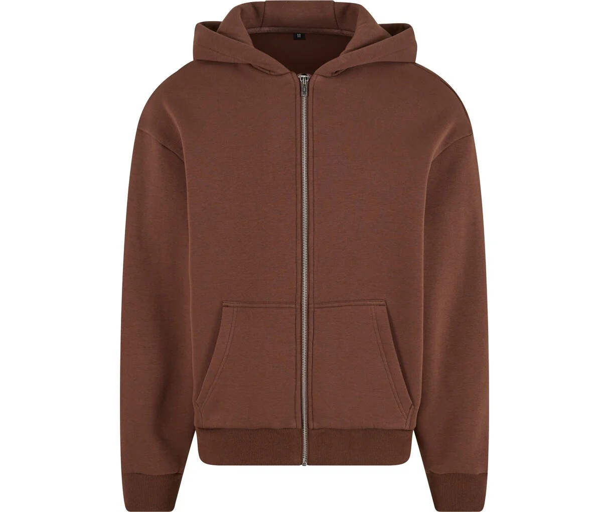 Build Your Brand BY285 Fluffy Ritshoodie – Chocolate Brown