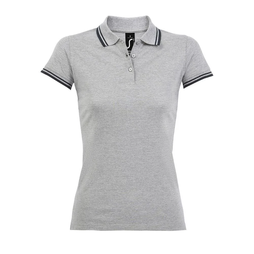 SOL'S 00578 Pasadena Polo Dames – Grijs / Navy