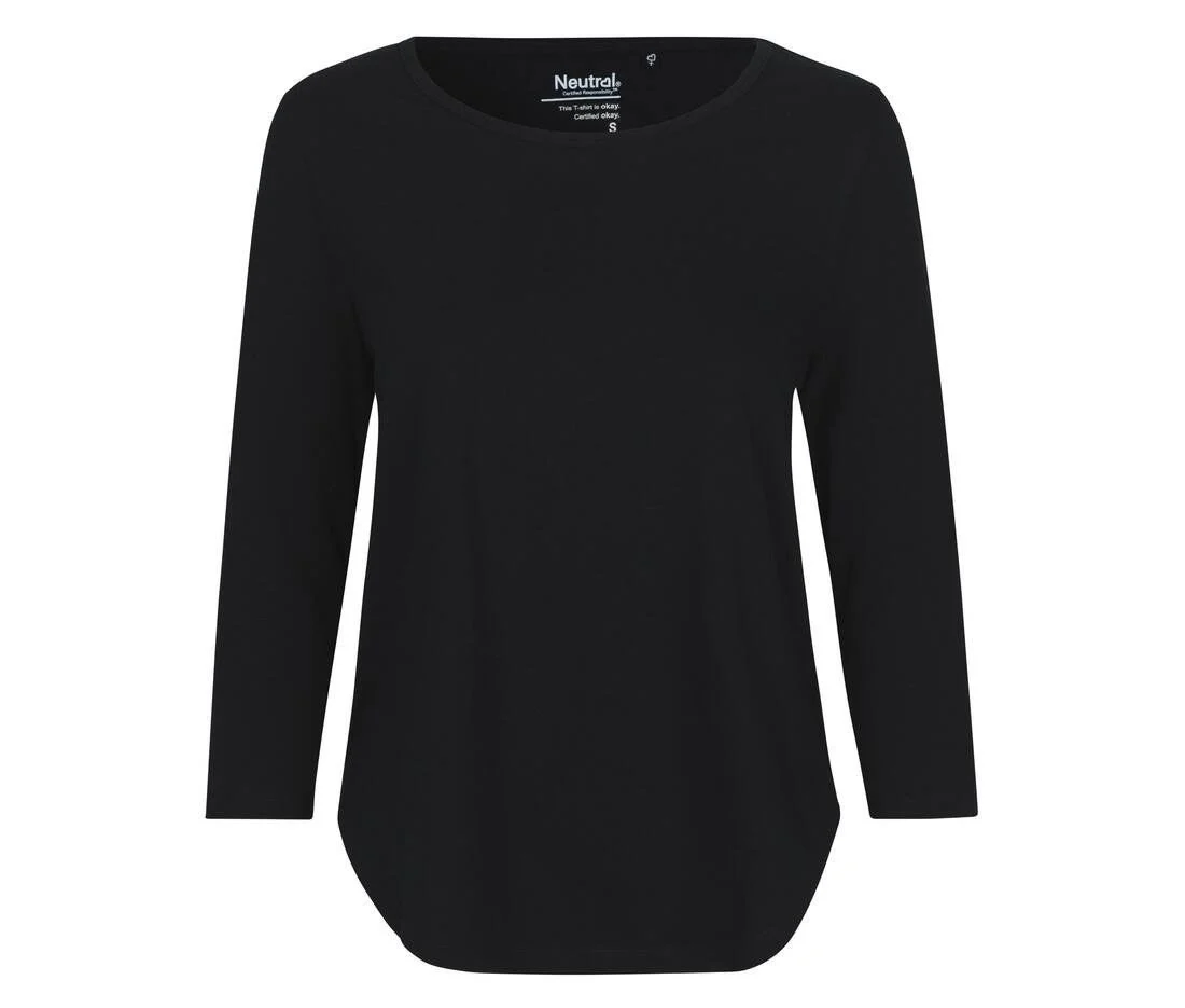 Neutral O81006 T-shirt 3/4 Mouwen Dames – Black