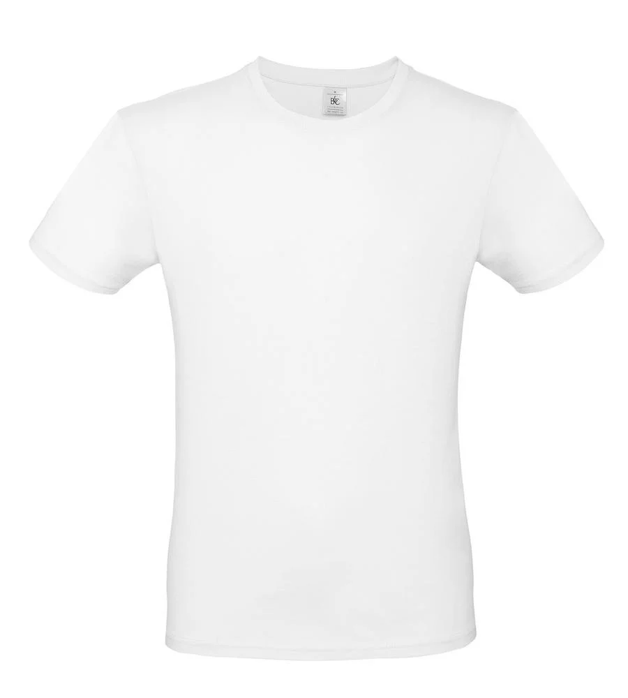 B&C BC01T #E150 T-shirt Heren – White