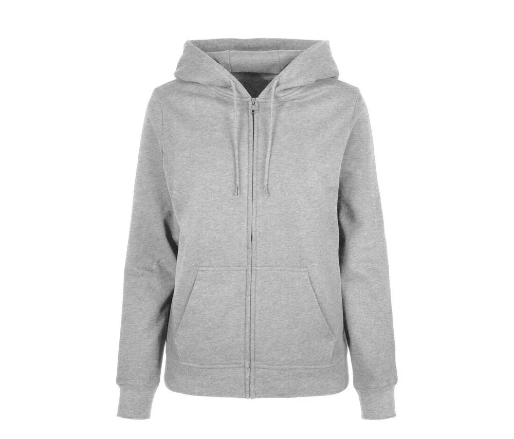 Build Your Brand BYB009 Basic Ritshoodie Dames – Heather Grey