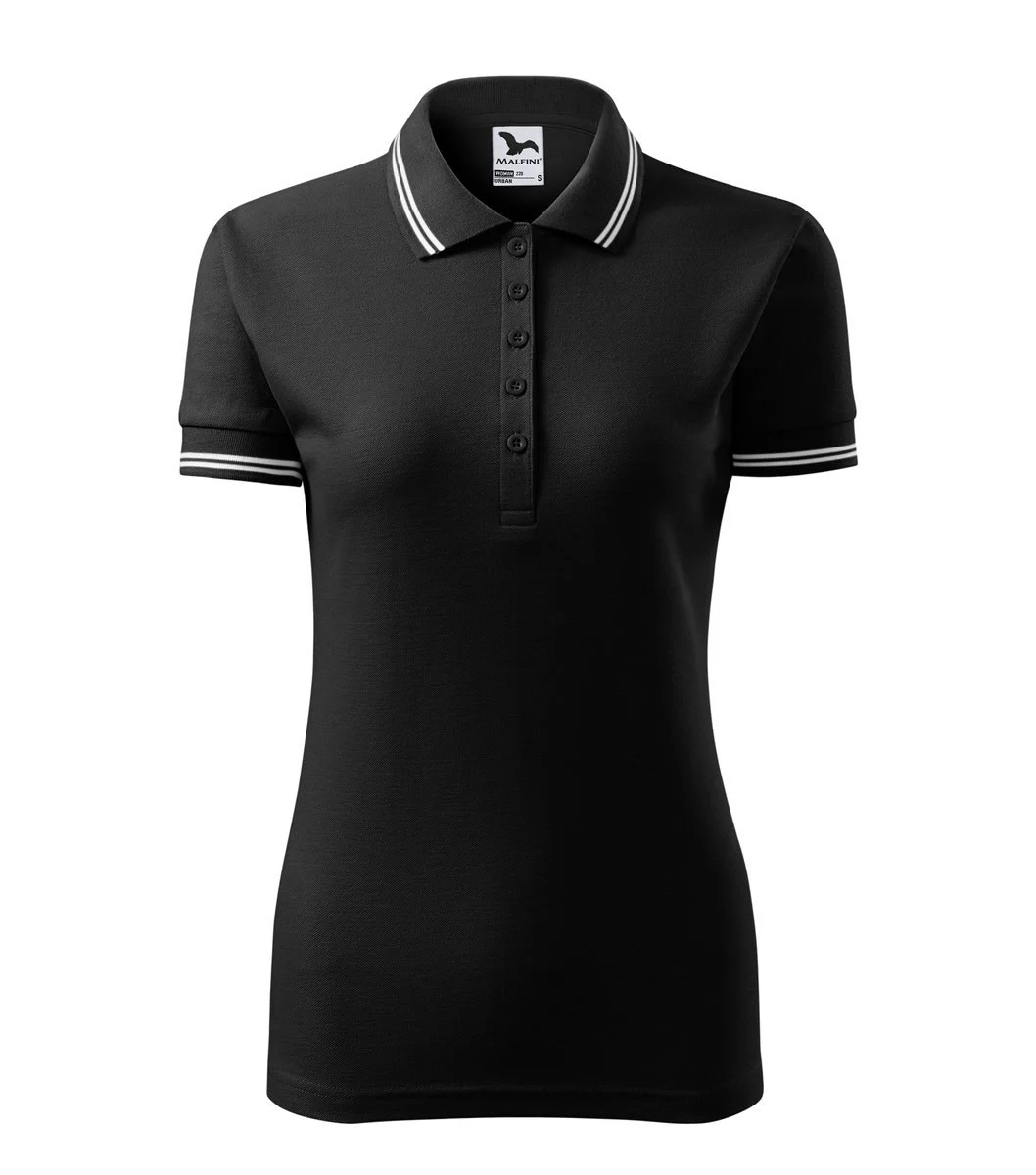 Malfini 220 Urban Polo Dames – Zwart