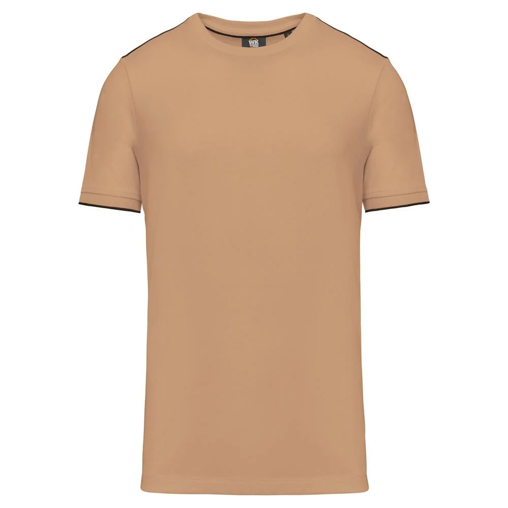 WK. Designed To Work WK3020 DayToDay T-shirt Heren – Camel/Zwart