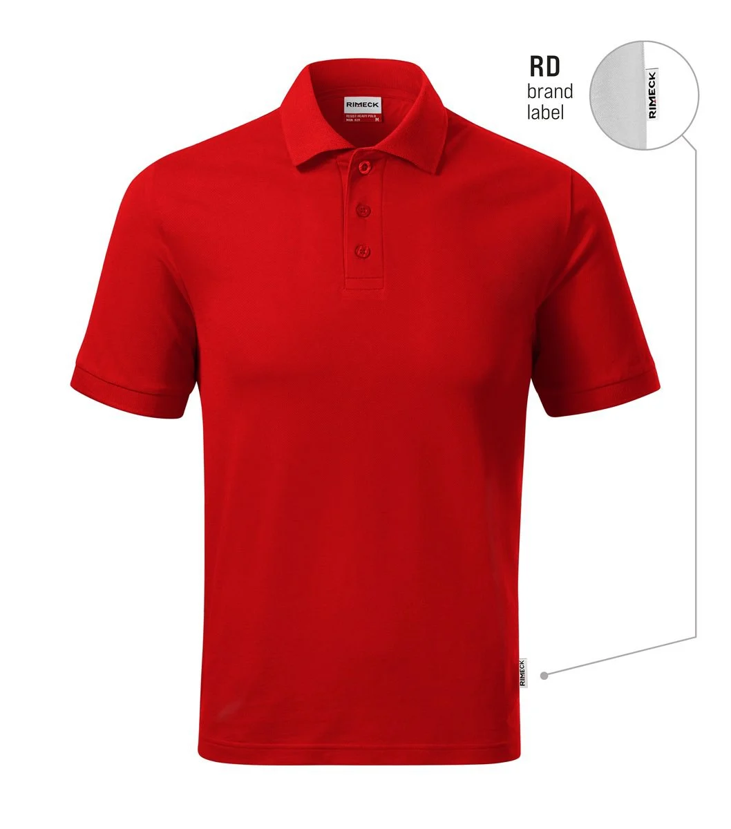 Rimeck R20 Heavy Polo – rood 07 (merklabel)