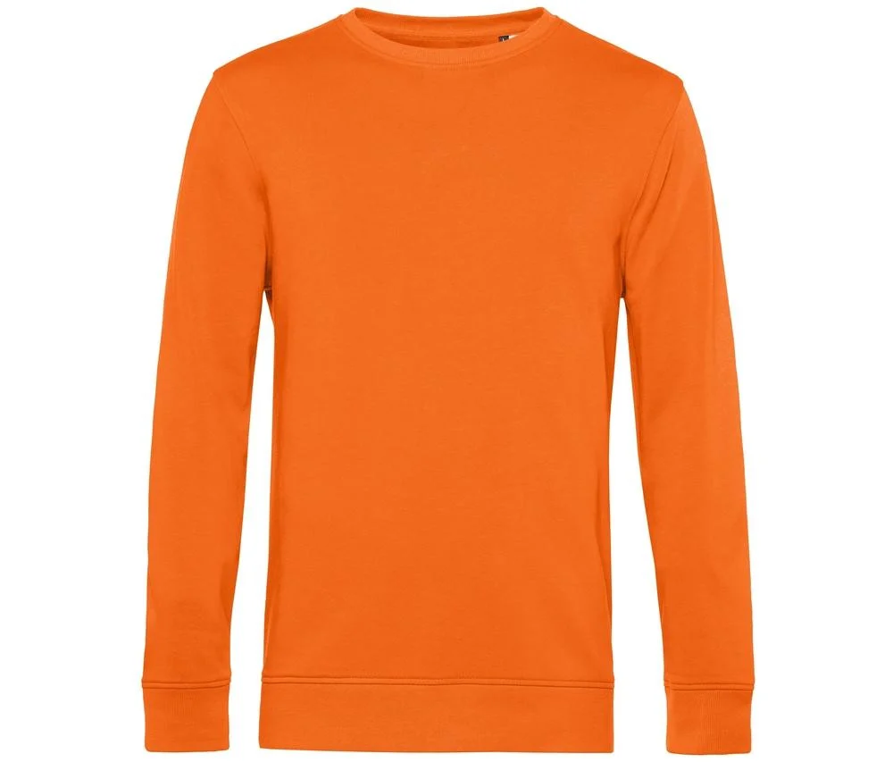 B&C BCU31B Biologische Sweater – Pure Orange