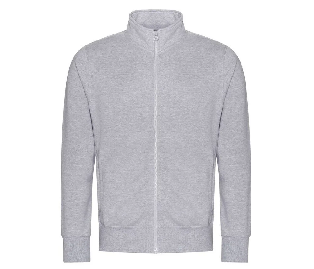 AWDIS JH147 Sweater met Volledige Rits – Heather Grey
