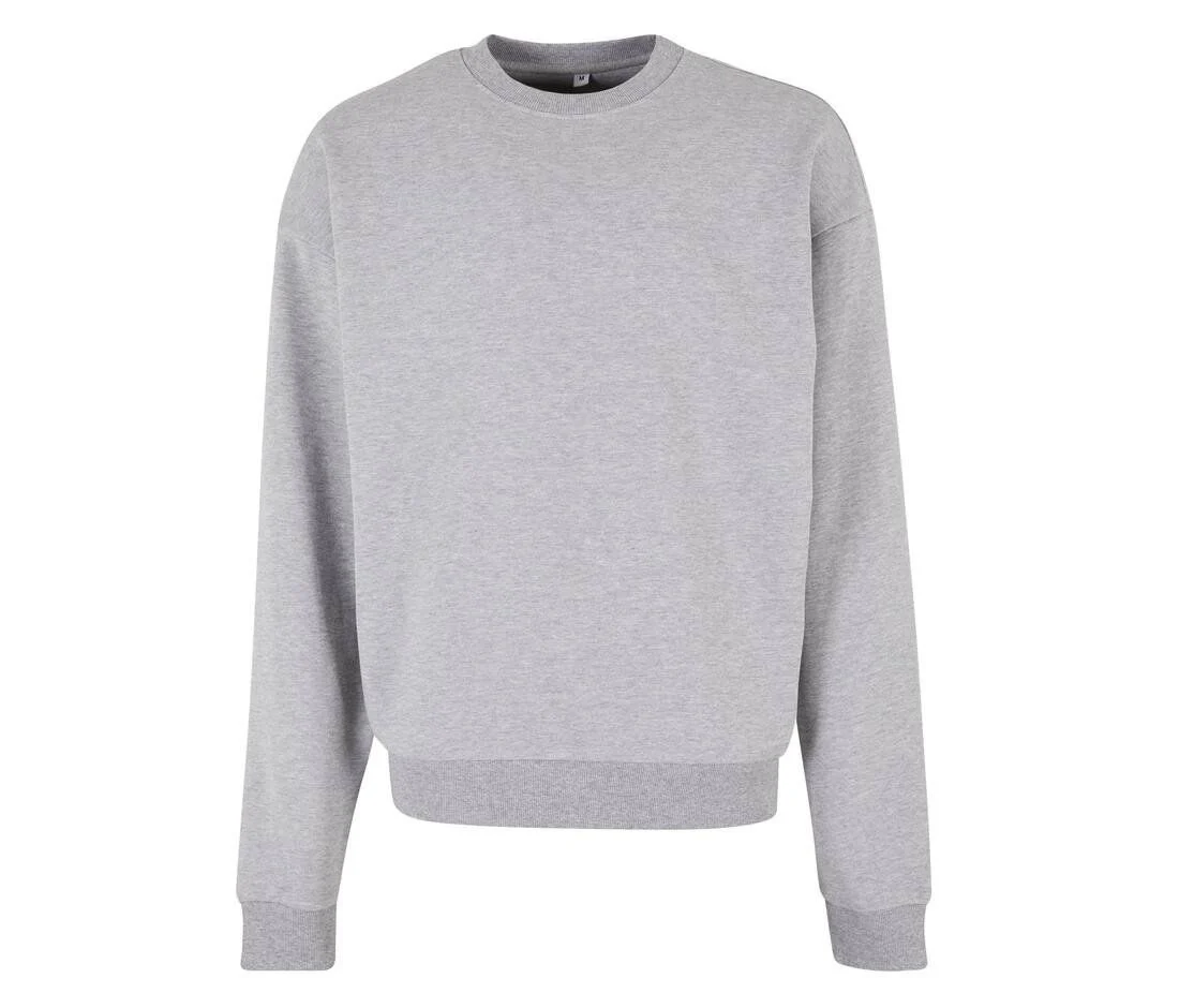 Build Your Brand BY205 Zwaar Katoenen T-shirt – Heather Grey