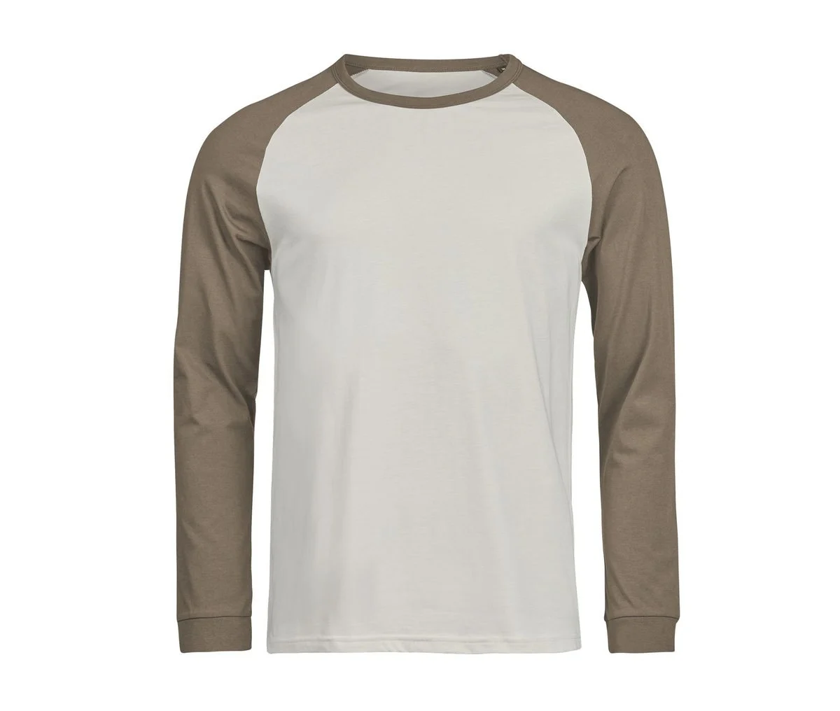 Tee Jays TJ1170 Baseball T-shirt Lange Mouwen – Cement / Clay